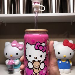 New Hello Kitty Glass Cup