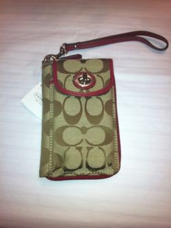 Coach zip wallet