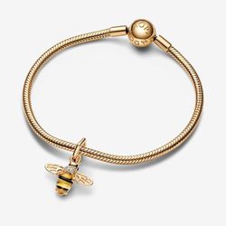 Pandora Sparkling Bee Dangle Charm