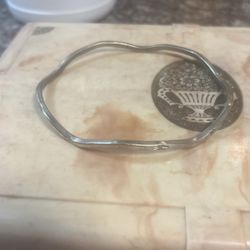 Vintage Sterling Silver Bangle Bracelet