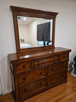 Wood vanity