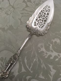 Antique 1898 Silver Plate Pie Server rare Pattern