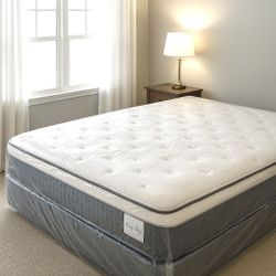 Queen Size Mattress 14” Inches Thick Pillow Top New From Factory  Excellent Comfort Also Available: Twin, Full And King Same Day Delivery 