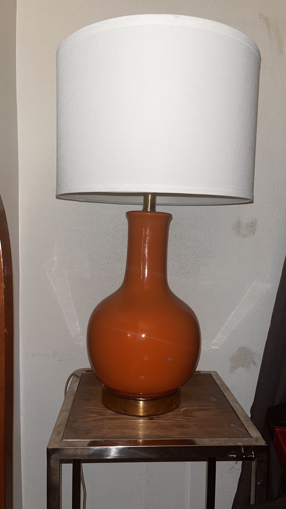 SAFAVIEH Lighting Louvre 28-inch Orange Table Lamp