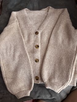 Light Pink Cardigan $15