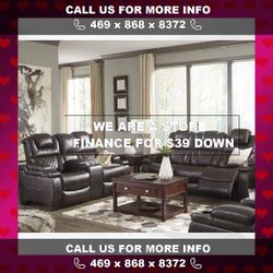 BRAND NEW Warnerton Chocolate Power Reclining Living Room Set