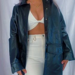 Faux Leather Jacket