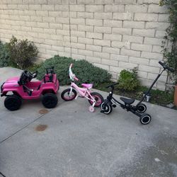Free Toddler Bikes/scooter/RC Jeep