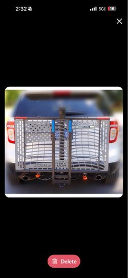 US208 Lift Hitch-Mounted Wheelchair Carrier