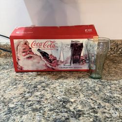 Vintage Coca-Cola Bell Soda Glasses