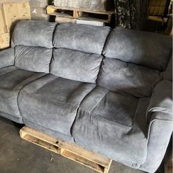 Pair Of Gray Reclining Couches -delivery Available
