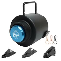 Kaowuzz Trailer Lock, Heavy Duty Trailer Ball Lock Fits 2 5/16-Inch Couplers, Anti-Theft, Anti-Smashing, Secures Safety Chains, Solid Steel Towing Hit