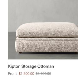 Arhaus Ottoman - Kipton