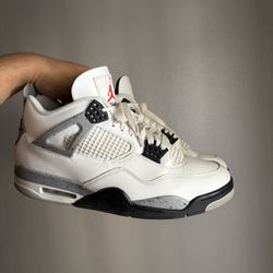 Size 13 Used Jordan 4 White Cement 