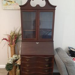 Antique Secretary w/ Drawers & Hutch