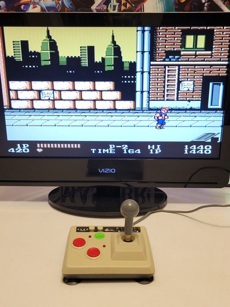 Nintendo NES Super Mario Double Dragon Joystick Fight Pad Controller Game