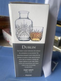 Elegant Shannon Dublin Crystal Night Carafe