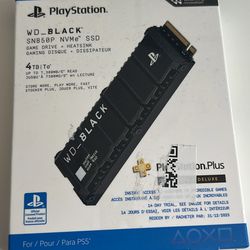Sony PlayStation 5 4TB WD Black SN850P SSD internal game drive + heatsink (latest model like new!)