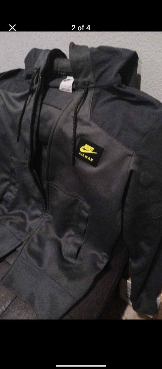 Nike Windbreaker Medium Men's hooded grey