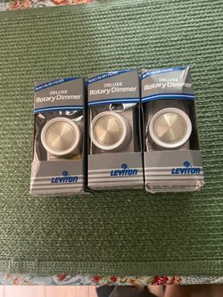 Dimmer Rotary Switches-Leviton 6602, Qty. 3
