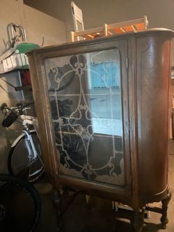 Jacobean style cabinet