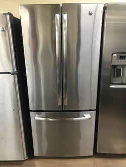 3 door GE refrigerator