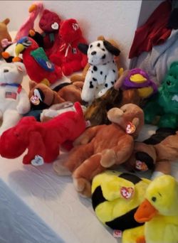 Brand new lots and lots of beanie babies with tags never used.