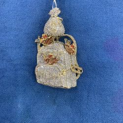 10kt Diamonds Backpack Charm