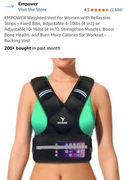 EMPOWER up to 10lbs adjustable Weighted Vest for Women NEW