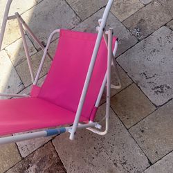 Hot pink beach chair