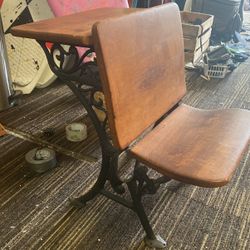 Antique Kids School Desk 