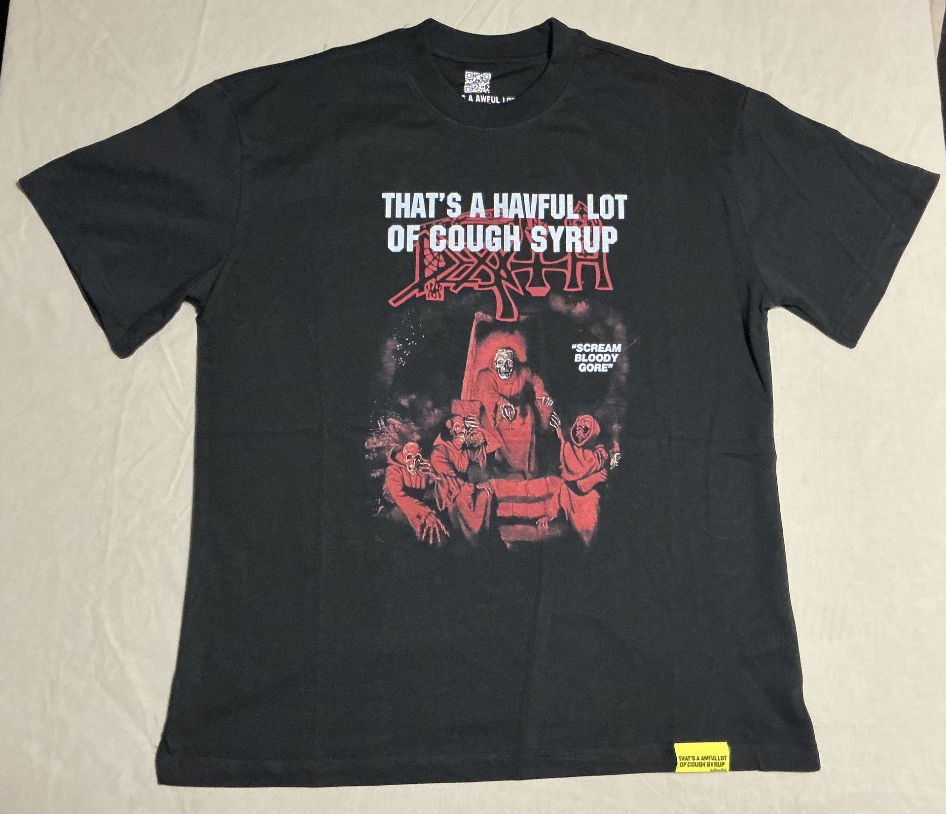 Black “That’s A Awful Lot Of Cough Syrup” Tee