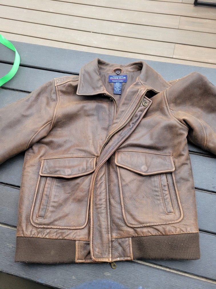 Awesome kids leather jacket.