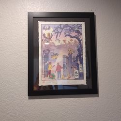Pokemon Night Time Graveyard Japanese Print