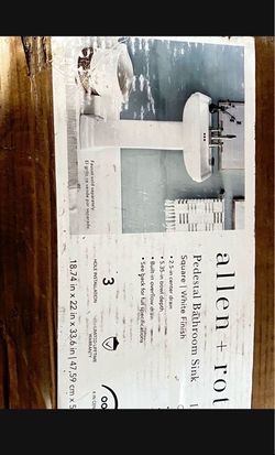 Pedestal Bathroom Sink  $100 Brand New