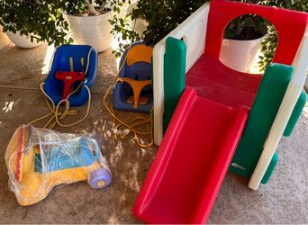 Outdoor play yard toddler