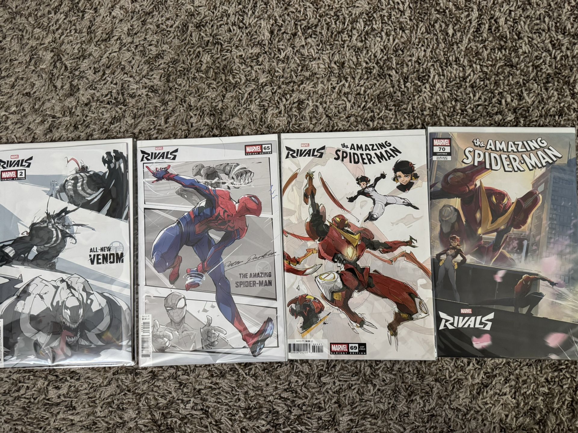 Amazing Spider-Man/All New Venom Marvel Rivals Variant Covers