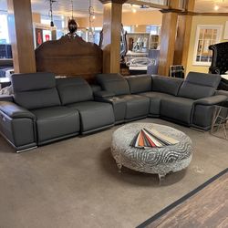 Power Recliner Leather Sectional1 Pc 📣📣📣Everything is 50% OFF for this week only 💥💥💥
