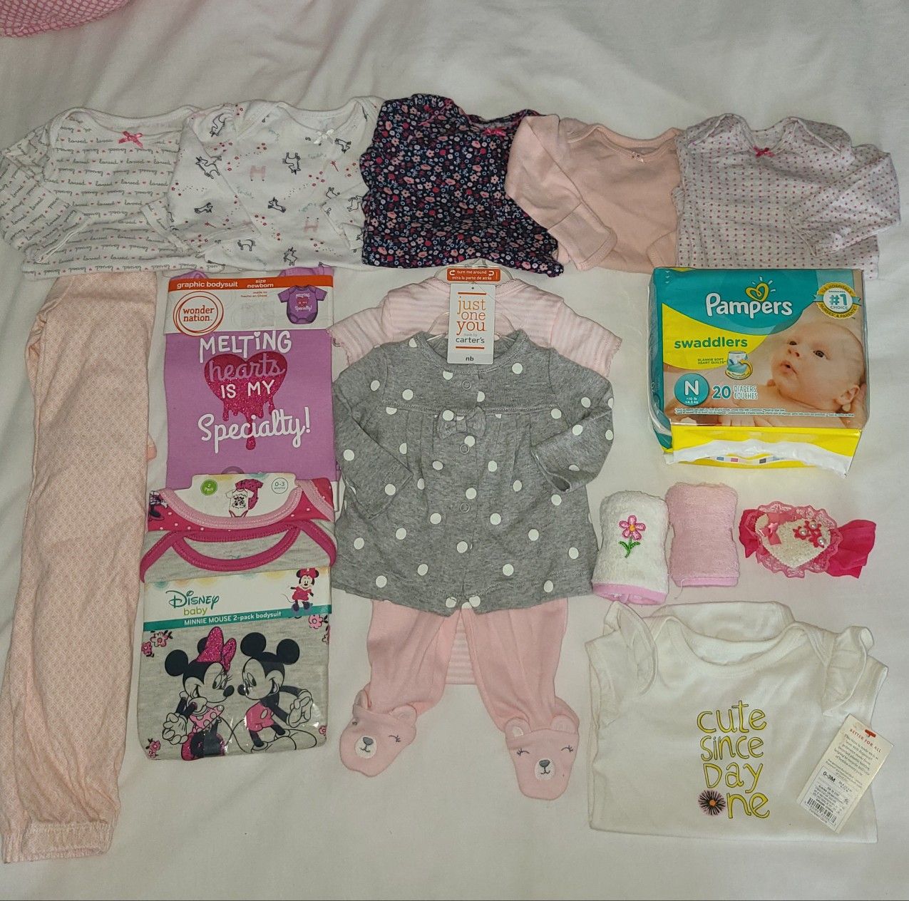 Baby Girl Diapers and Clothes