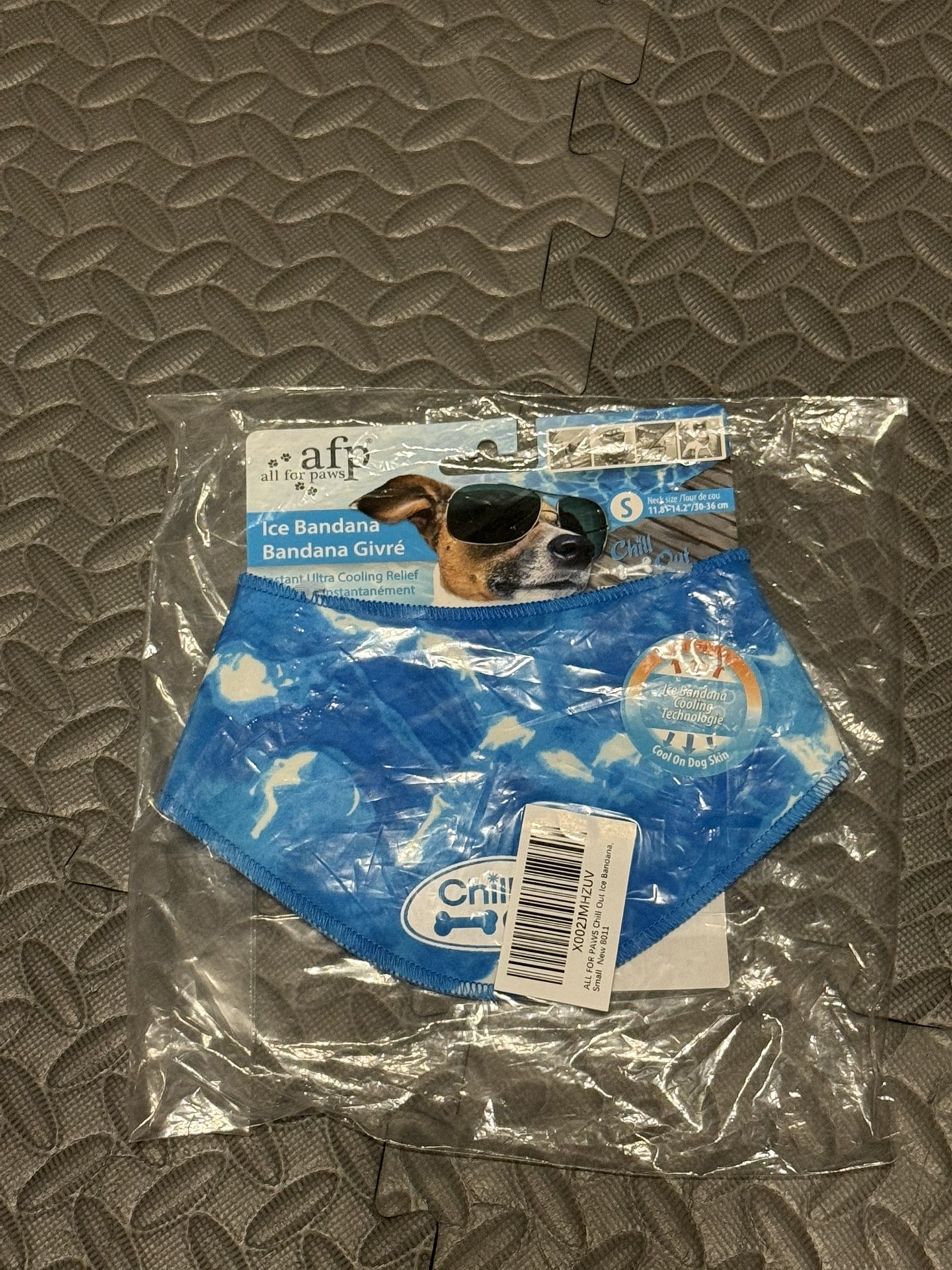 ALL FOR PAWS Chill Out Dog Ice Bandana, Instant Cooling, Breathable, Size Small