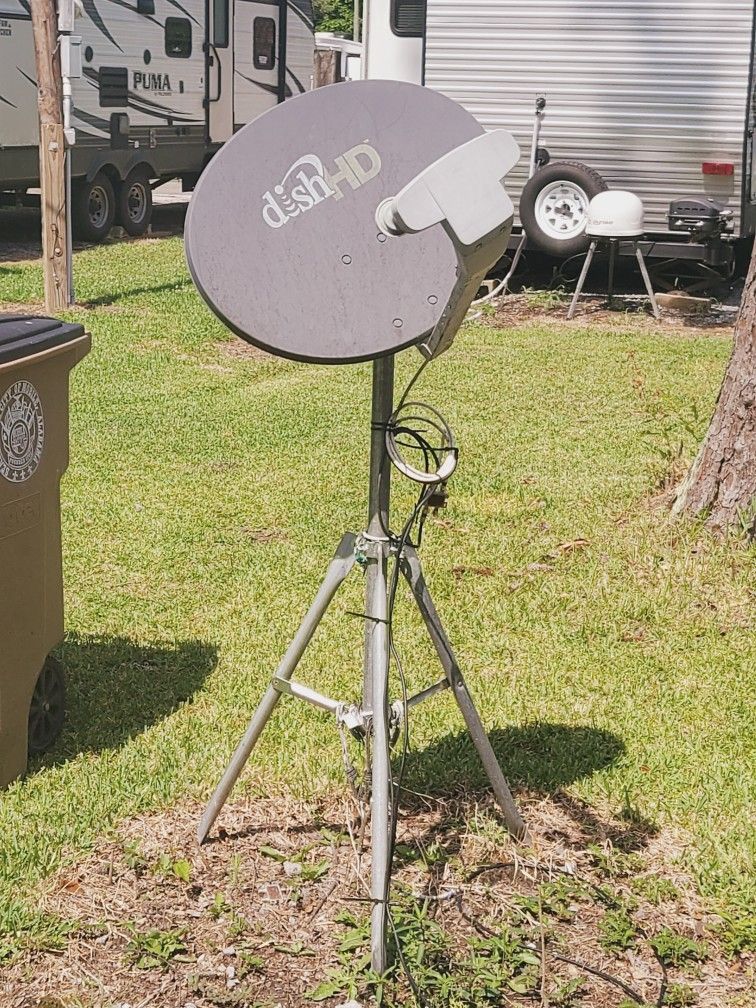 Dish Network dish, LNB and Tripod