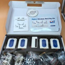 4 Ch WiFi Digital Long Range W213DE4 2.4GHz Wireless Security Camera System