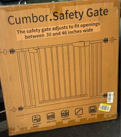 Cumbor Safety baby/pet Gate 30–46 Inch