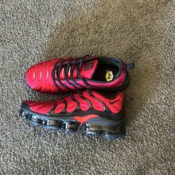 Red And Black Air Vapormax Plus Comes With Box