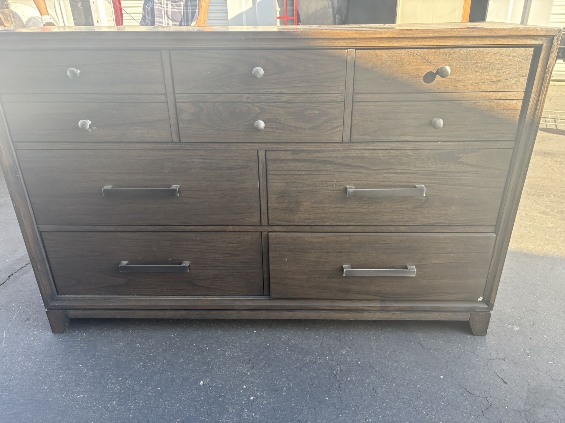Dresser with mirror and matching nightstand