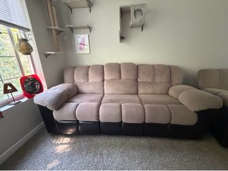 Reclining Sofa + Reclining Loveseat with Center Console - $500 OBO
