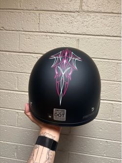 Girl helmet and gloves
