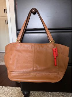 COACH F23284 TOTE BAG SMOOTH PARK LEATHER CARRYALL BRITISH TAN PURSE