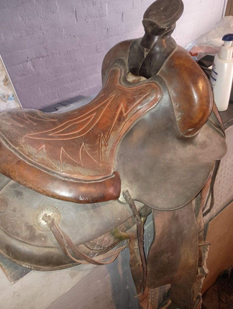 Old. Saddle