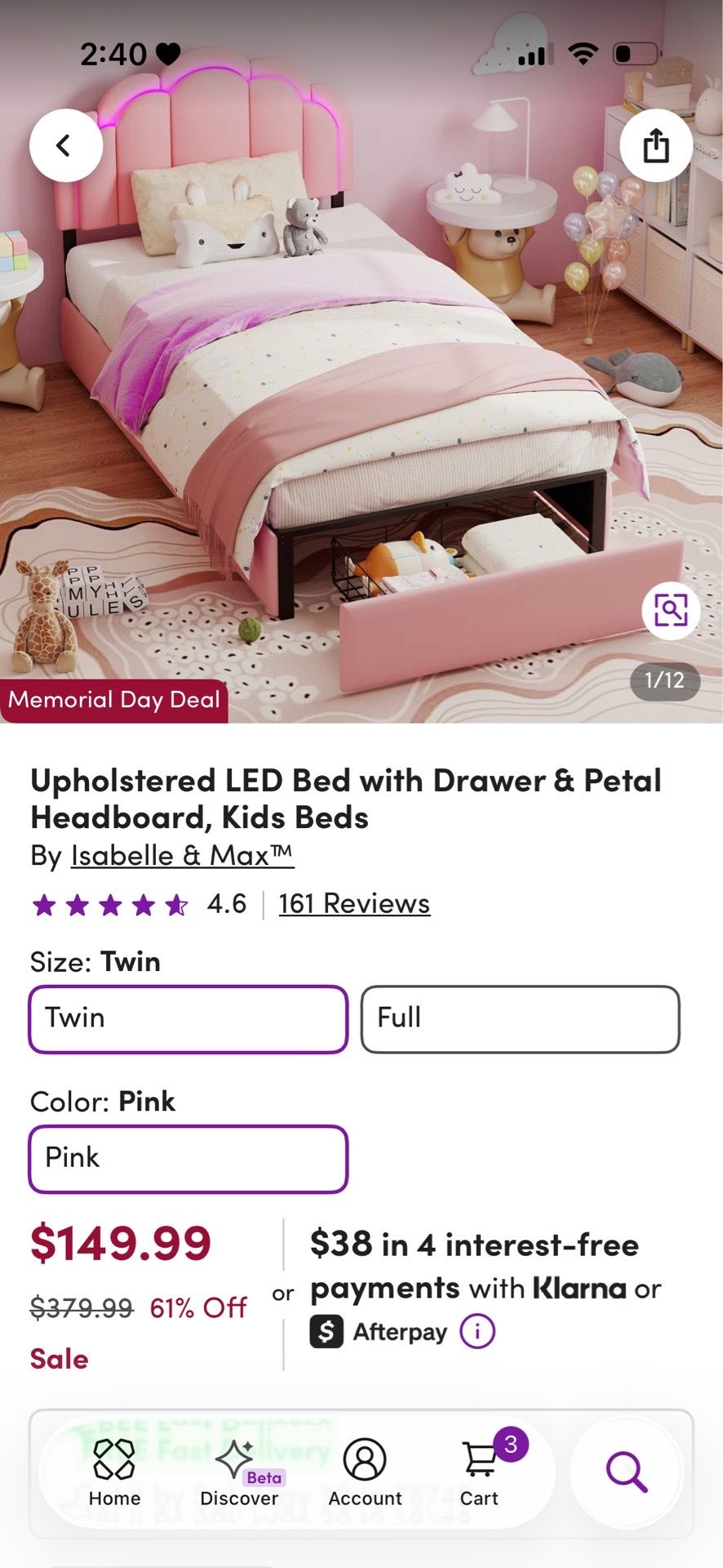 Twin Bed Frame